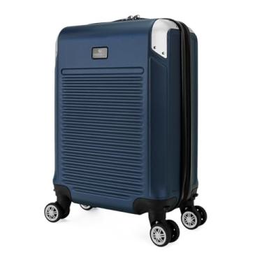 Imagem de Mala De Viagem Pp Bordo Reforçada Trabalho Tsa Roda 360 (Azul Escuro)