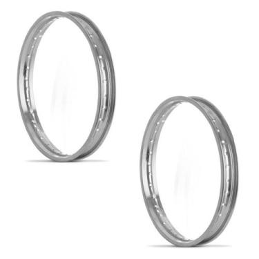 Imagem de Aros De Roda Dianteiro E Traseiro Preto Pro Tork Titan 125/150, CROMAD