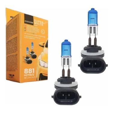 Imagem de Par Lampada H27 881 27w - Super Branca Farol De Milha