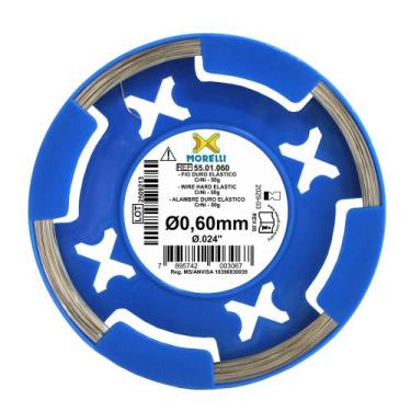 Imagem de Fio Ortodôntico Duro Elástico CrNi Redondo 50g Morelli, 0.6mm
