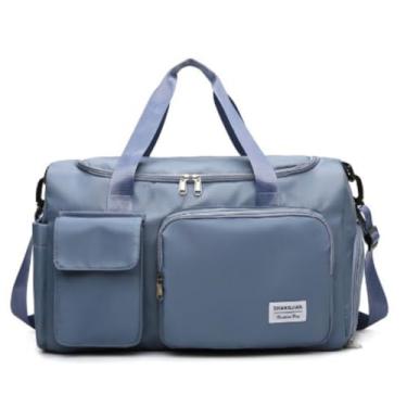 Imagem de Bolsa Mala De Viagem Academia Multifuncional De Grande Capacidade(Azul)