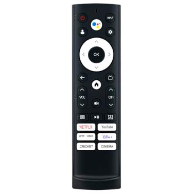 Imagem de Controle remoto de substituição de voz aplicável para Hisense Smart Google TV 85A7N 100U76N 85U8K 85U88KM 75QD7N 43A7N 43A4K 65U8K 65U88KM 65QD7N 50A7N 40A4K 65U7K 75U7K 55A7K 55A7K N 65A7 N 55U8K