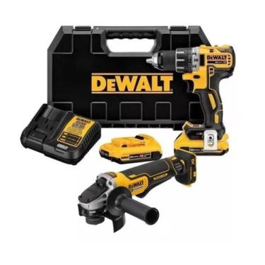 Imagem de Parafusadeira Furadeira Impacto 20v Dewalt Dcd796 + Esmerilhadeira Dcg
