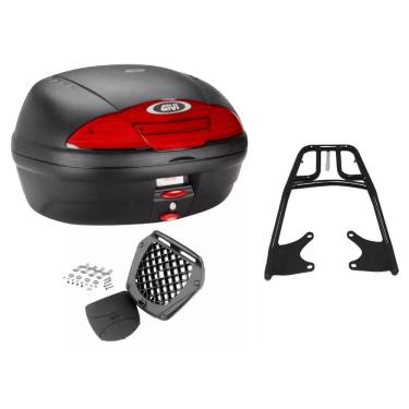 Imagem de Kit Bau Givi 45L Monolock Simply E450n Moto + Bagageiro Titan 160 2025 Projetil