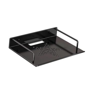 Imagem de Generic Suporte de parede para projetor, prateleira flutuante para projetor, suporte de parede para DVD player, console de jogos, casa, Preto, 33.5x21cm