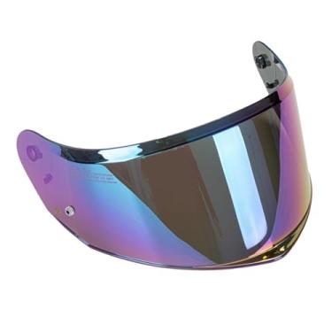Imagem de Generic Viseira de capacete, escudo de capacete antirrisco, PC, fácil instalação, peça de reposição, proteção contra vento para Ff808, Colorida