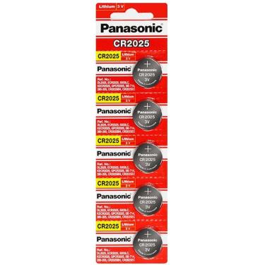 Imagem de Cartela CR2025 Panasonic com 5 unidades