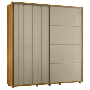 Imagem de Guarda Roupa Casal 230cm Com 2 Portas Verbena Opala/cumaru Z10 - Mpozenato