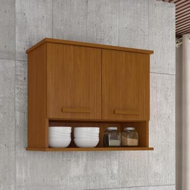 Imagem de Armário Organizador Aéreo de Cozinha com Espaço Interno Mavi (Cedro)