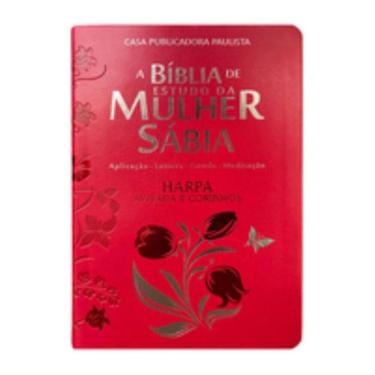 Imagem de Bíblia da mulher sábia full color c/ harpa - Tulipa vermelha