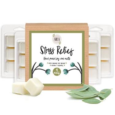 Imagem de Aira Cera de soja derretida – orgânica, vegana, kosher, cubos de cera de soja perfumados com misturas de óleos essenciais – Sem química 100% cera de soja derretida para derretimento elétrico/Tealight