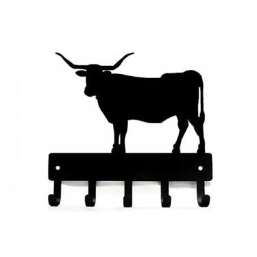 Imagem de Cabide montado na parede, decoração de arte de metal, porta-chaves, suporte decorativo para chaves e toalhas, cabide para chapéus, ganchos para casacos (pequeno)