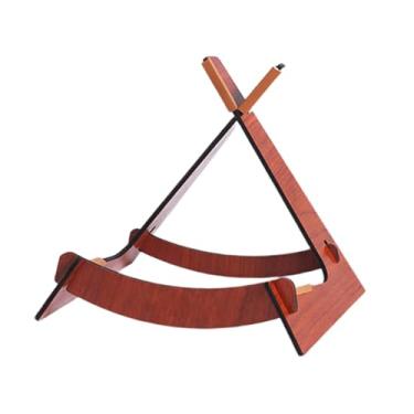 Imagem de simhoa Suporte de madeira para violão e violino, suporte portátil leve e antiderrapante para violino, de exposição para baixo ukulele acústico, Cor de Madeira Clara