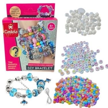 Imagem de Kit de Miçangas DIY Pulseira Colorida Bijuteria Infantil - Castela