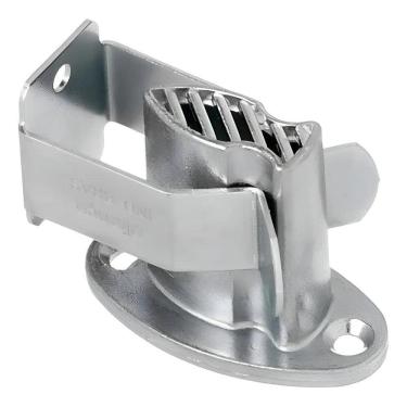 Imagem de 2X Fixador Para Porta Trava Porta De Piso Alianca Prateado