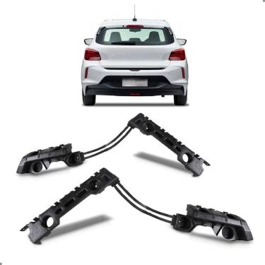 Imagem de Par Suporte Guia Parachoque Onix Hatch 2020 A 2025 Traseiro
