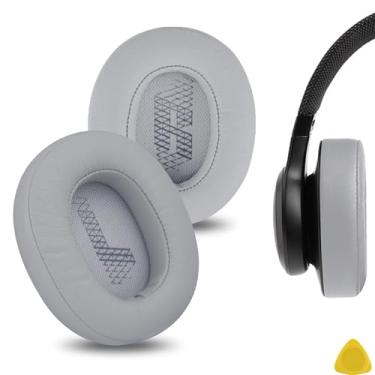 Imagem de Geekria QuickFit Almofadas de substituição para fones de ouvido LIVE 500BT Almofadas de ouvido, almofadas de fone de ouvido, capas de proteção para fones de ouvido, peças de reparo (cinza)