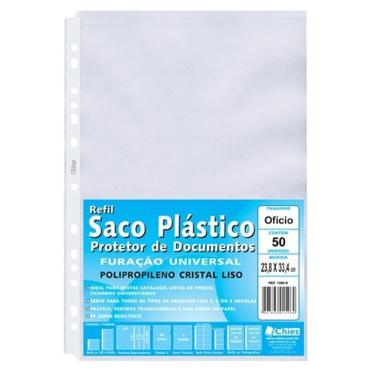 Imagem de Envelope saco plástico ofício 1380 50 unid Chies