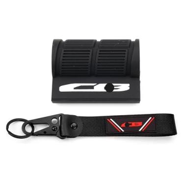 Imagem de BYYINGSUS Capa protetora de mudança de marchas para motocicleta, pedal e chaveiro compatível com CB650R CB500X CBR 600RR 1000RR 500RR CB1000R (1Set-CB)