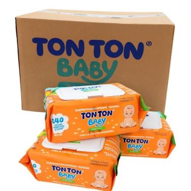 Imagem de Toalhas Umedecidas 280 unidades Ton Ton Baby Confort Pacote higienico,