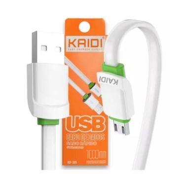 Imagem de Cabo Usb Tipo C Kaidi  Turbo Reforçado Carga Rápida