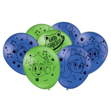 Imagem de Balao Gato Galactico - Embalagem com 25 unidades.
