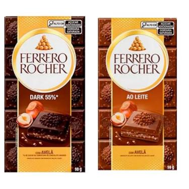 Imagem de Chocolate ao Leite e Chocolate Dark 55% com Tabletes 2 Unidades de 90g cada