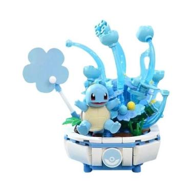 Imagem de Conjunto De Blocos De Montar Pokémon Pikachu Charmander Squirtle Brinq