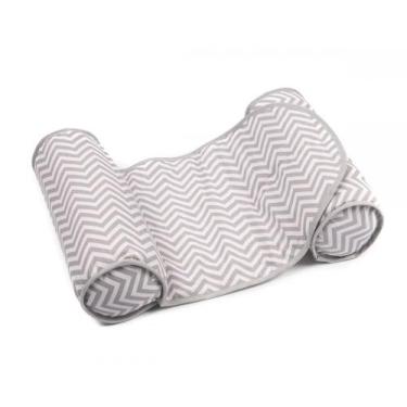 Imagem de Segura Bebe Cinza Chevron Rolinho Segura Bebe Chevron Cinza 100% aLgod