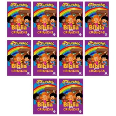Imagem de Kit de 15 Bíblias Infantis 3 Palavrinhas, Livros Brochura para Crianças, Material Didático Religioso