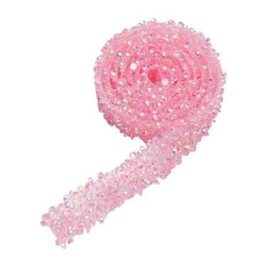 Imagem de Colaxi Fita adesiva de strass em rolo, 1,2 cm (35 polegadas), com glitter, ideal para copos, casamentos, projetos de arte DIY e embrulhos de presentes.