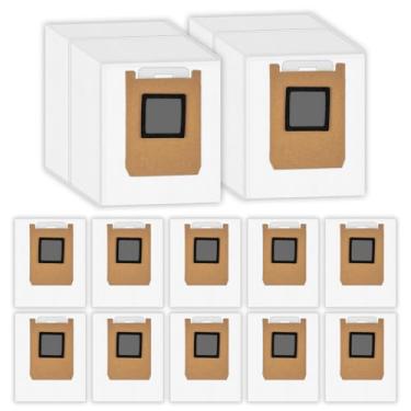 Imagem de (Pacote com 12) Sacos de pó de substituição E25 compatíveis com aspirador de pó Eufy Omni E28/ E25/ E35, kit de acessórios, grande capacidade, sacos de vácuo, sacos de vasilha, saco de eliminação de