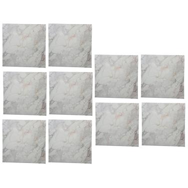 Imagem de Placa Adesiva 3d Marmore Kit 10 Uni Autocolante Papel De Parede Obra Reforma Casa Banheiro Cozinha Varanda Decoraçao