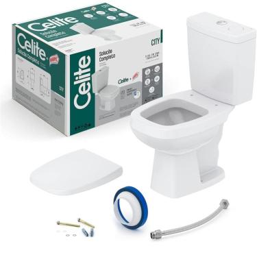 Imagem de Celite Kit Vaso Sanitário com Caixa Acoplada Smart Clean 