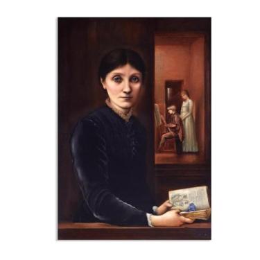Imagem de SDYJ6GSW Edward Burne Jones Impressões de arte Georgiana Burne-Jones pintura em tela famosa arte de parede Edward Burne Jones decoração de parede para quarto sala de estar banheiro pôster 100 x 70 cm