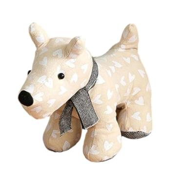 Imagem de MotiveTech Batente de porta com peso em formato de cachorro, decoração com peso em formato de animais, batente de porta de chão decorativo para o local de, Padrão