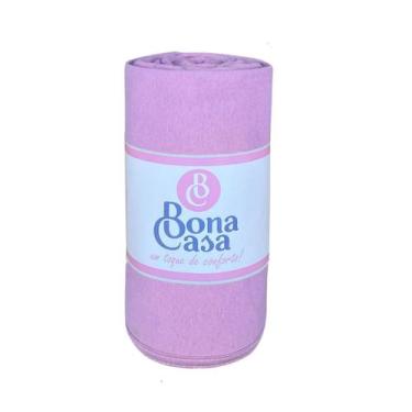 Imagem de Lençol King Avulso Com Elástico Malha 100% Algodão Bona Casa, LILAS