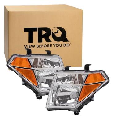 Imagem de TRQ Conjunto de montagem de faróis compatíveis com Nissan Frontier 2005-2008 Pathfinder NI2502157 NI2503157 2005-2008