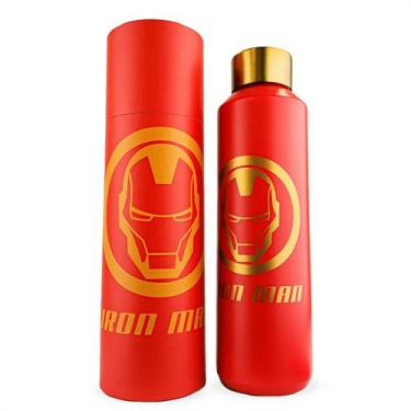 Imagem de Garrafa Homem De Ferro Marvel Menino Termica Infantil 600ml