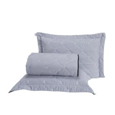 Imagem de Kit Cobre Leito Dupla Face Casal King 3 Peças Bordado Essence Hipercal