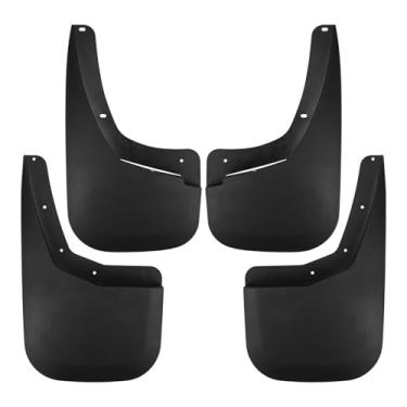 Imagem de Para-lamas e Protetores contra Respingos para Chevy Silverado 2007-2013, Alargadores Para-lamas Dianteiros e Traseiros, Para-lamas em ABS, Protetores contra Lama Pedras e Detritos