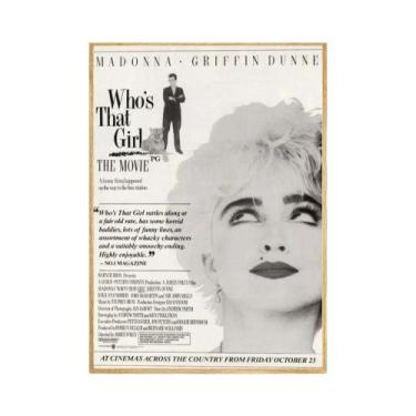 Imagem de Pôster Retrô Bad Girl Madonna HD À Prova D'água Para Decoração De Pare