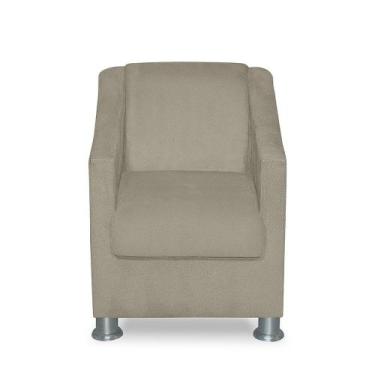Imagem de Mini Poltrona Cadeira Infantil Tilla De Criança Suede Bege - Sonho Das