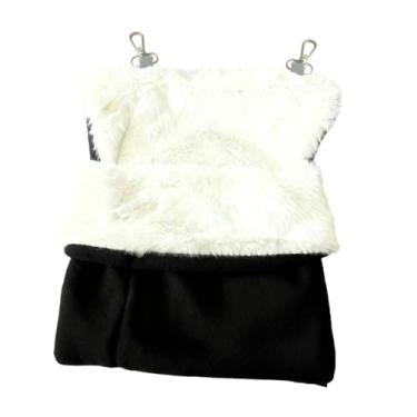 Imagem de Ｂｅｓｇａ Saco de dormir para petauro-do-açúcar, acessório para gaiola, tamanho grande e quente, tipo rede para hamster e outros pequenos animais, como gerbils, Preto