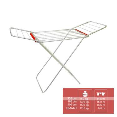 Imagem de Varal de Chão com Abas Botafogo Lux Ogza Alumínio 139x56cm, UNICA