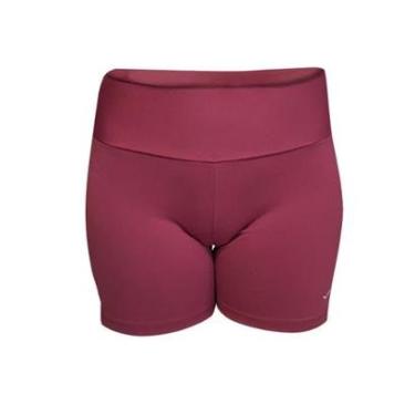 Imagem de Short Feminino Fitness Elite Vinho Plus Size-Feminino
