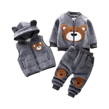Imagem de Conjunto De Roupas Quentes De Inverno Para Bebês Meninos E Meninas, Su