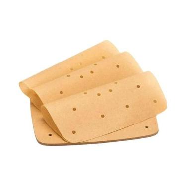 Imagem de Papel Parchment Para Air Fryer, Forro Descartável, 50/100 Peças, Ferra