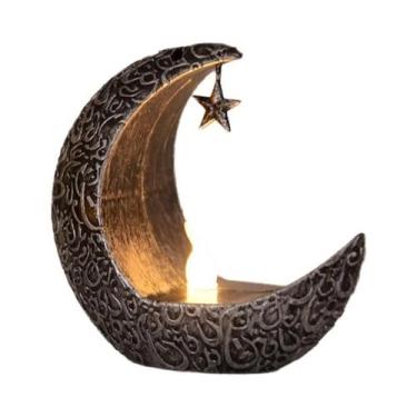 Imagem de Lanterna LED Eid Mubarak Ramadan Com Ornamentos De Estrela E Lua, Supr