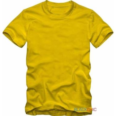Imagem de Camiseta Masculina Lisa Básica Algodão Manga Curta Sem Estampa Cores E